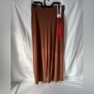 Three Dots Brown Wide-Leg Trousers